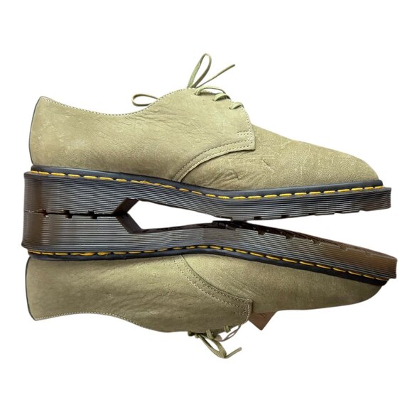 Dr Martens Made in England Leather Lace Up Oxford Green MISMATCH SIZES L10 R11 main image 12